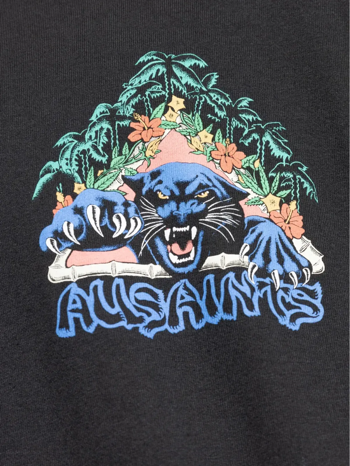 AllSaints パウンス グラフィックプリント Tシャツ - ブラック - 画像5