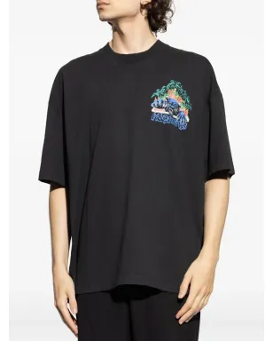 AllSaints パウンス グラフィックプリント Tシャツ - ブラック - サムネイル3