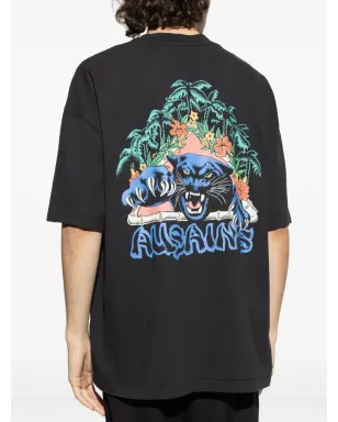 AllSaints パウンス グラフィックプリント Tシャツ - ブラック - サムネイル4
