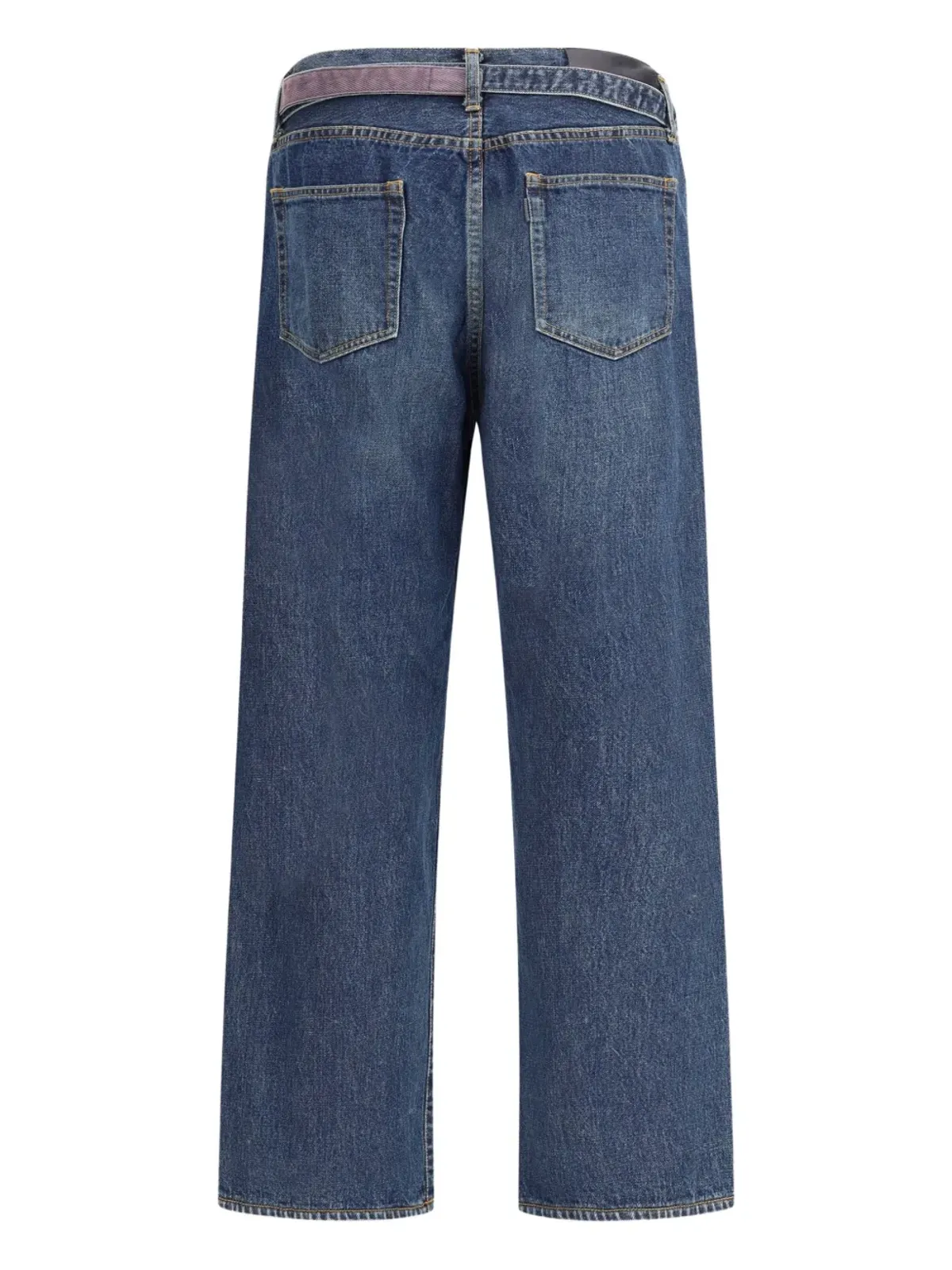 sacai ベルト付きジップポケットジーンズ - 画像2