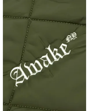 Awake NY ロゴ刺繍入りキルティングボンバージャケット - サムネイル3