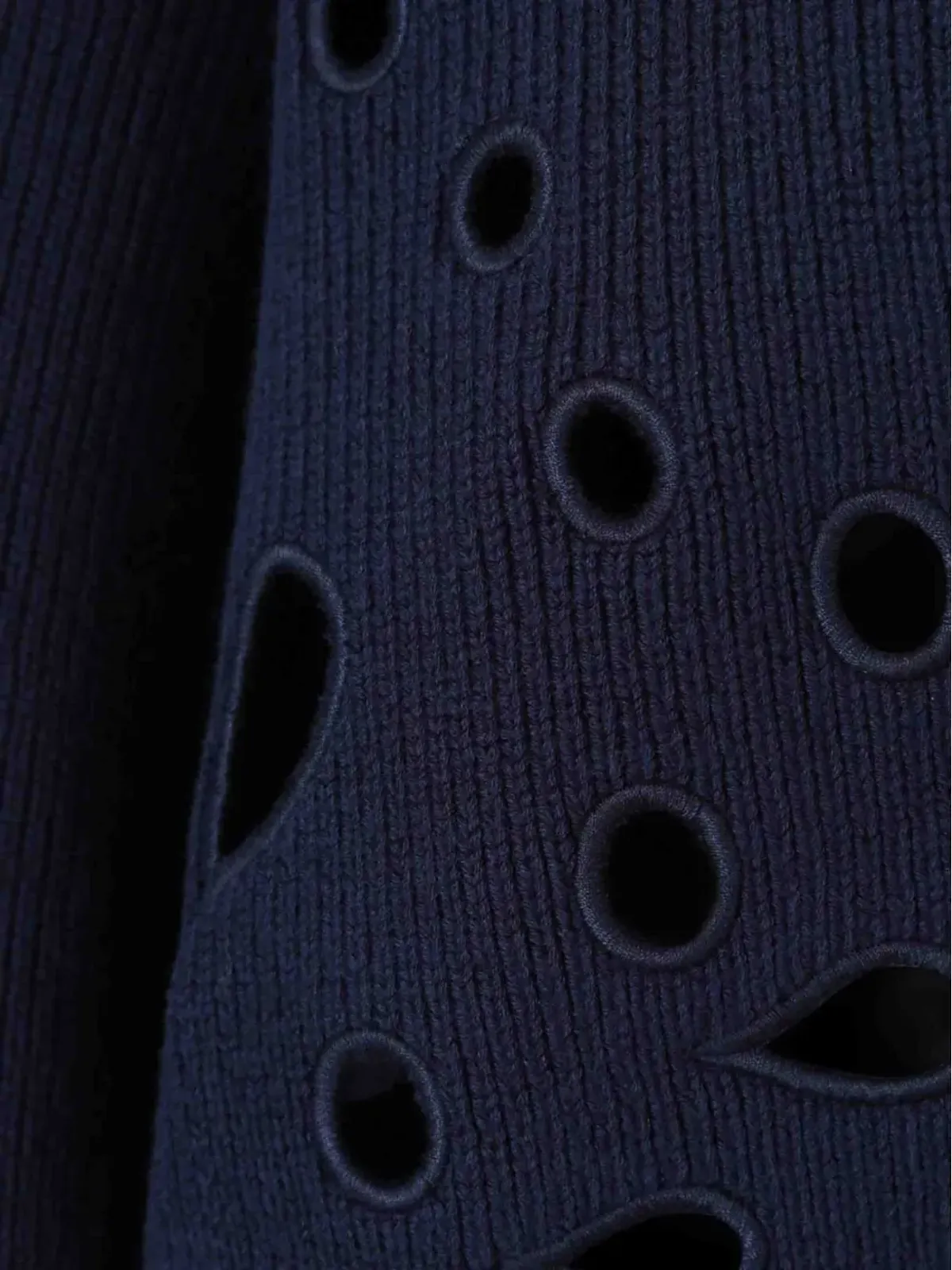 Ulla Johnson カットアウトリブニットジャンパー - ブルー - 画像3