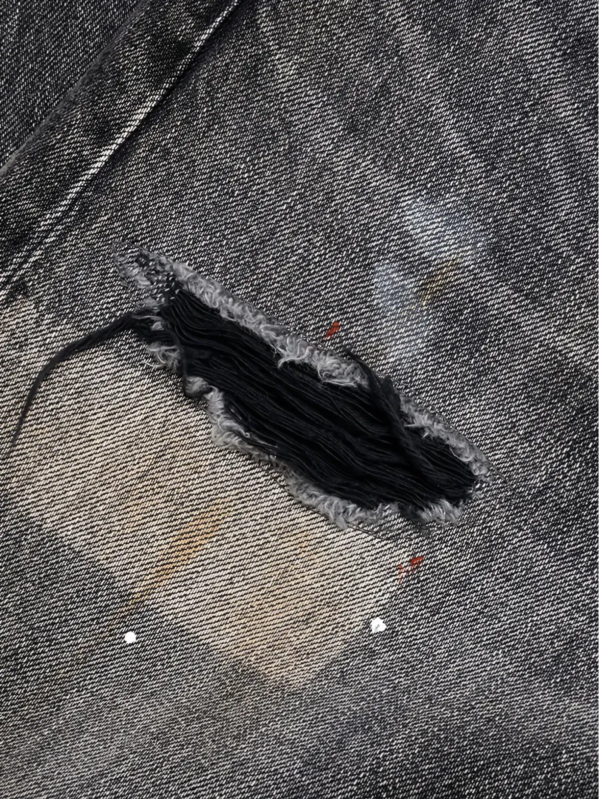 John Elliott ディストレス加工ジーンズ - ブラック - 画像4