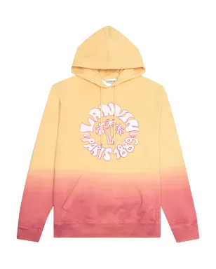 Lanvin ombre palm-tree hoodie - Neutrals - サムネイル1
