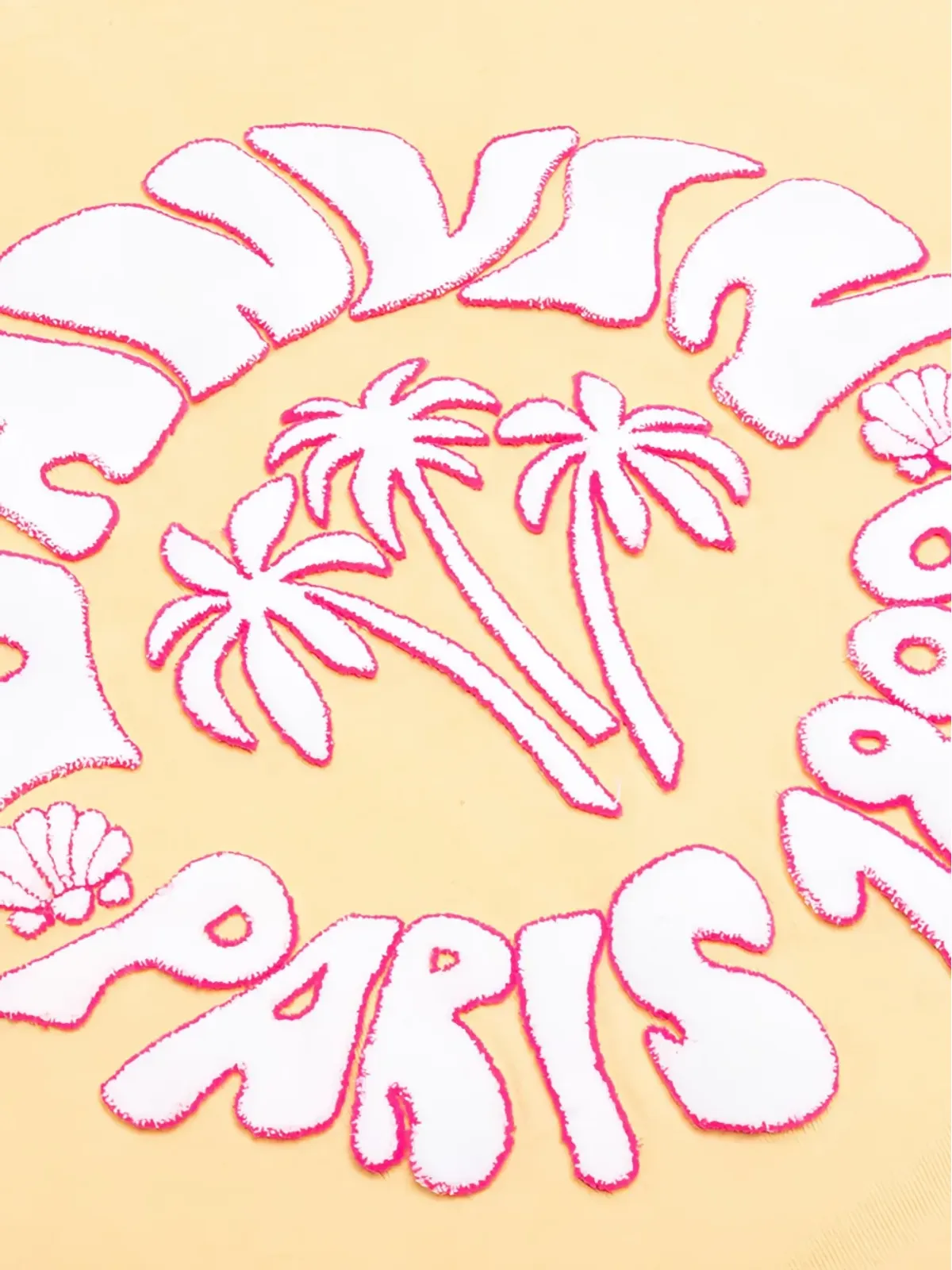 Lanvin ombre palm-tree hoodie - Neutrals - 画像3