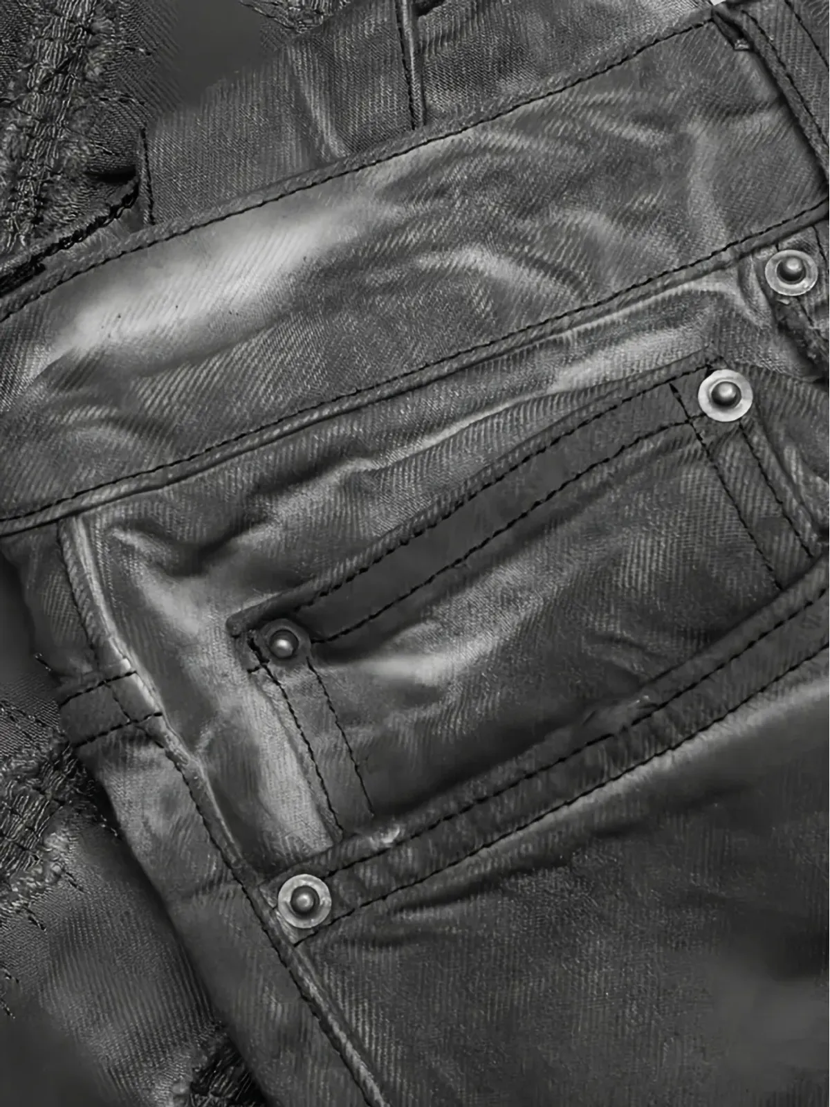 Ksubi チッチ オイルスリック リペアジーンズ - 画像4