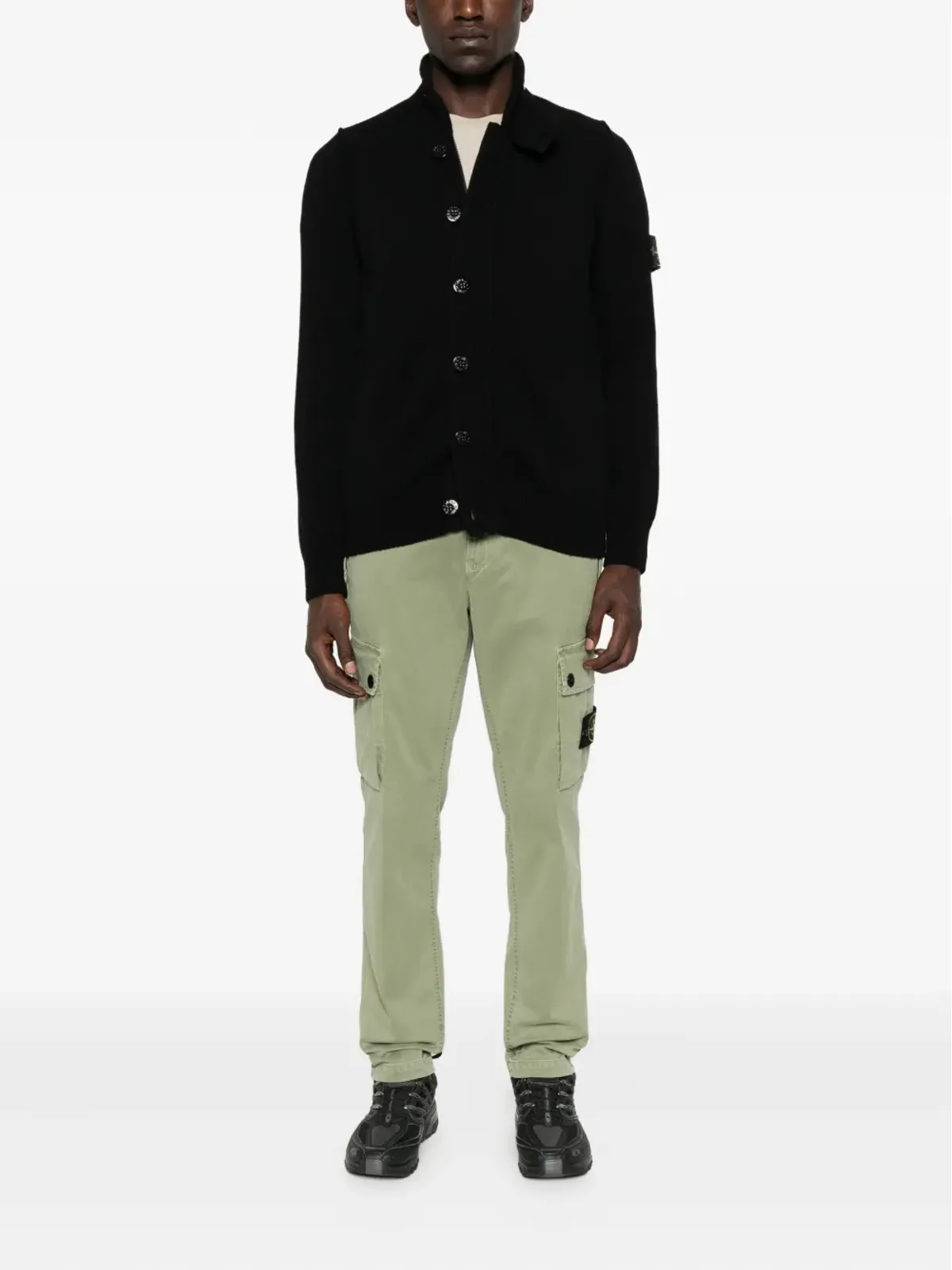 Stone Island ハイネックボタン付きカーディガン - 画像2