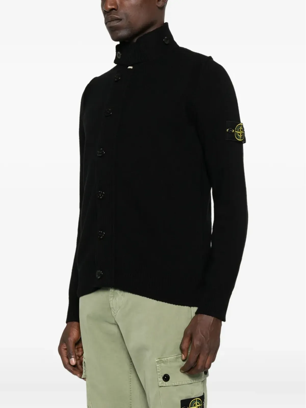 Stone Island ハイネックボタン付きカーディガン - 画像3