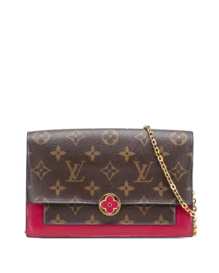 Louis Vuitton ビンテージ 2019 Monogram Flore ウォレット・オン・チェーン クロスボディバッグ - ブラウン - サムネイル1