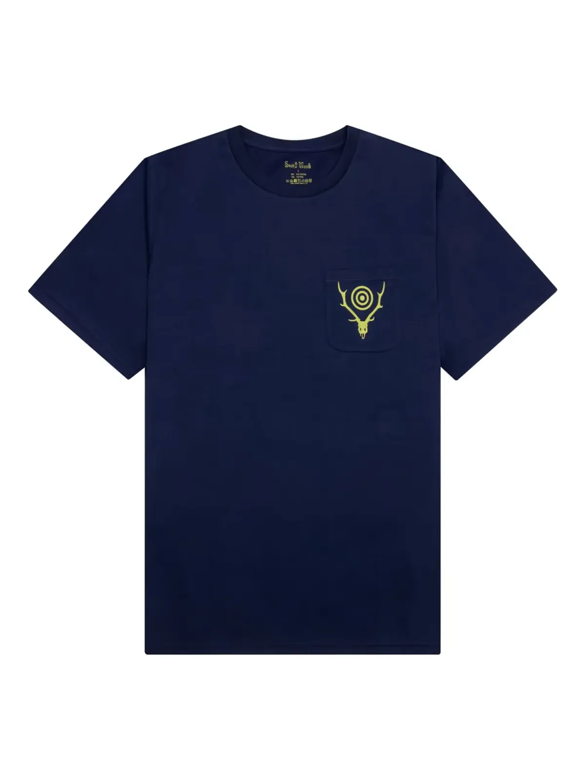 SOUTH2 WEST8 鹿の頭蓋骨ポケット付きTシャツ - 画像1