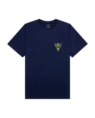 SOUTH2 WEST8 鹿の頭蓋骨ポケット付きTシャツ - サムネイル1
