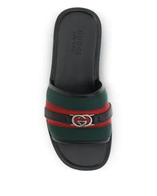 Gucci インターロッキングG ウェブストライプ サンダル - サムネイル3