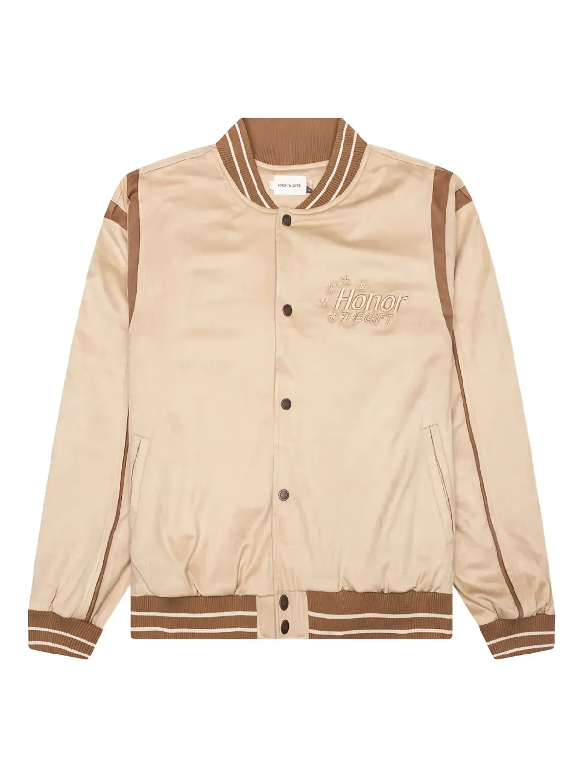Honor The Gift Oil Head embroidered bomber jacket - 画像1
