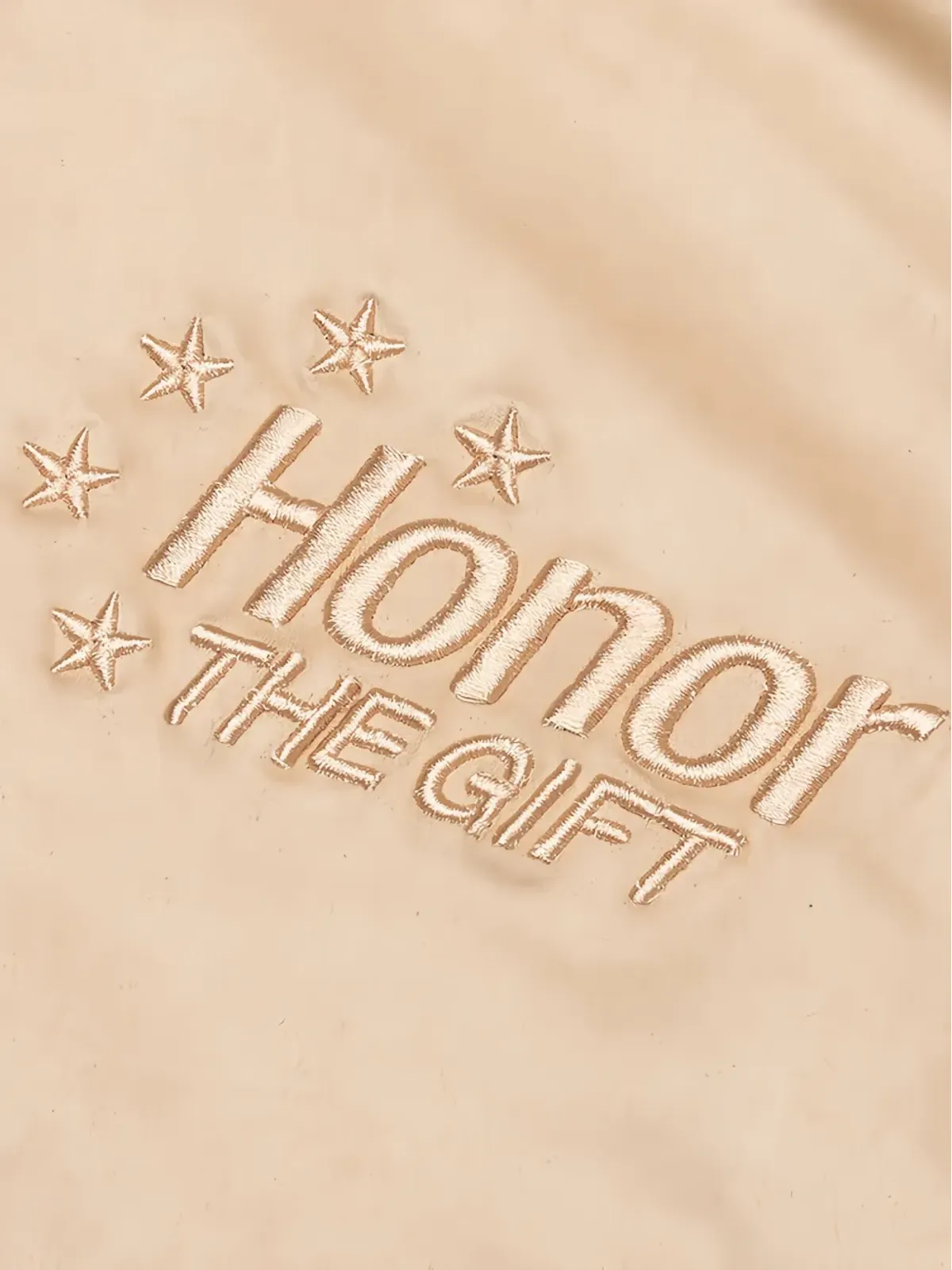 Honor The Gift Oil Head embroidered bomber jacket - 画像5