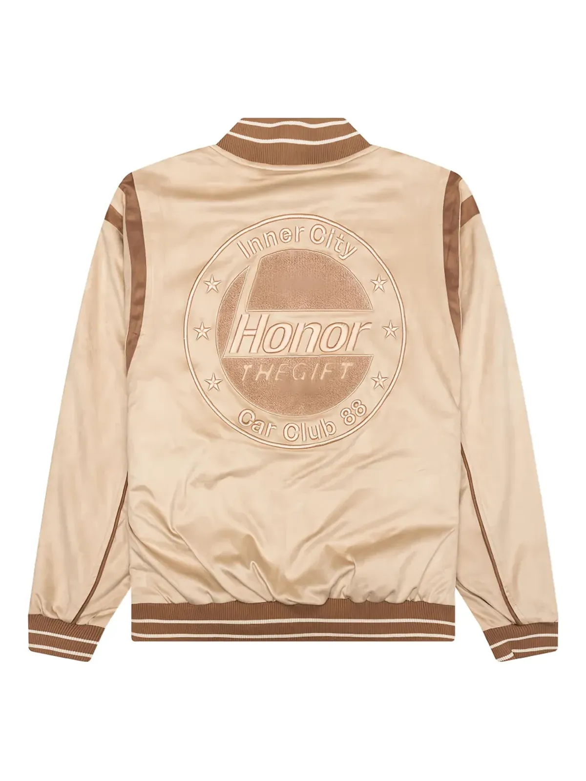 Honor The Gift Oil Head embroidered bomber jacket - 画像2