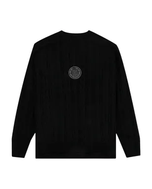 Honor The Gift ケーブルニット ロゴパッチ セーター - ブラック - サムネイル1