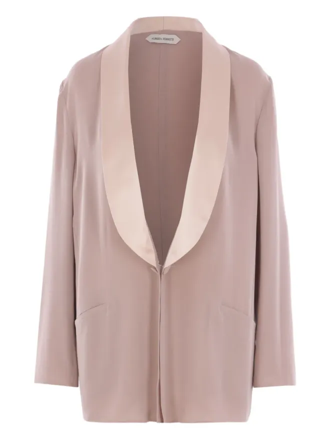 Alberta Ferretti Alberta Ferretti サテンカラー ブレザーの商品画像