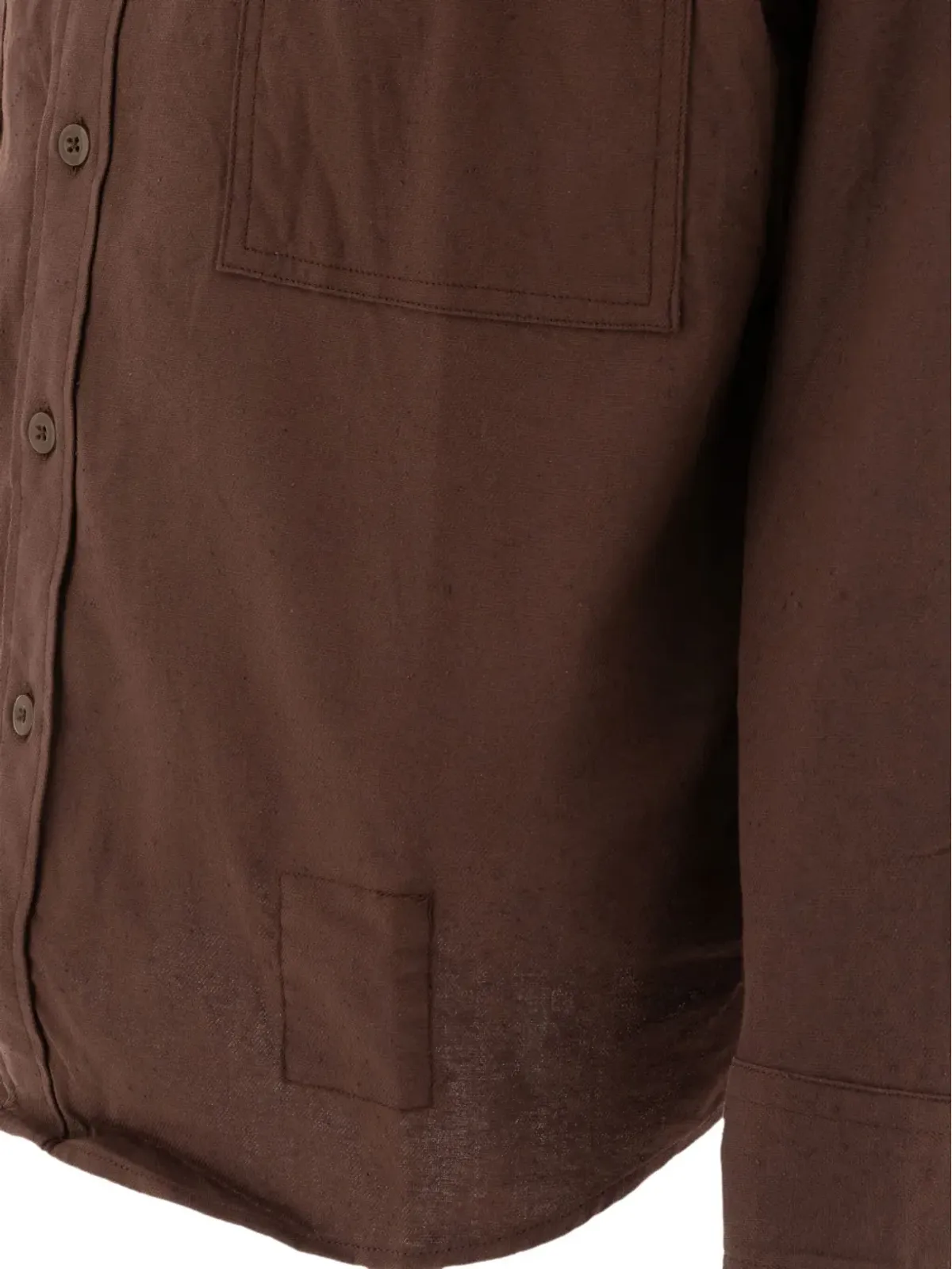 nonnative ダブルポケットウェスタンシャツ ブラウン - 画像4