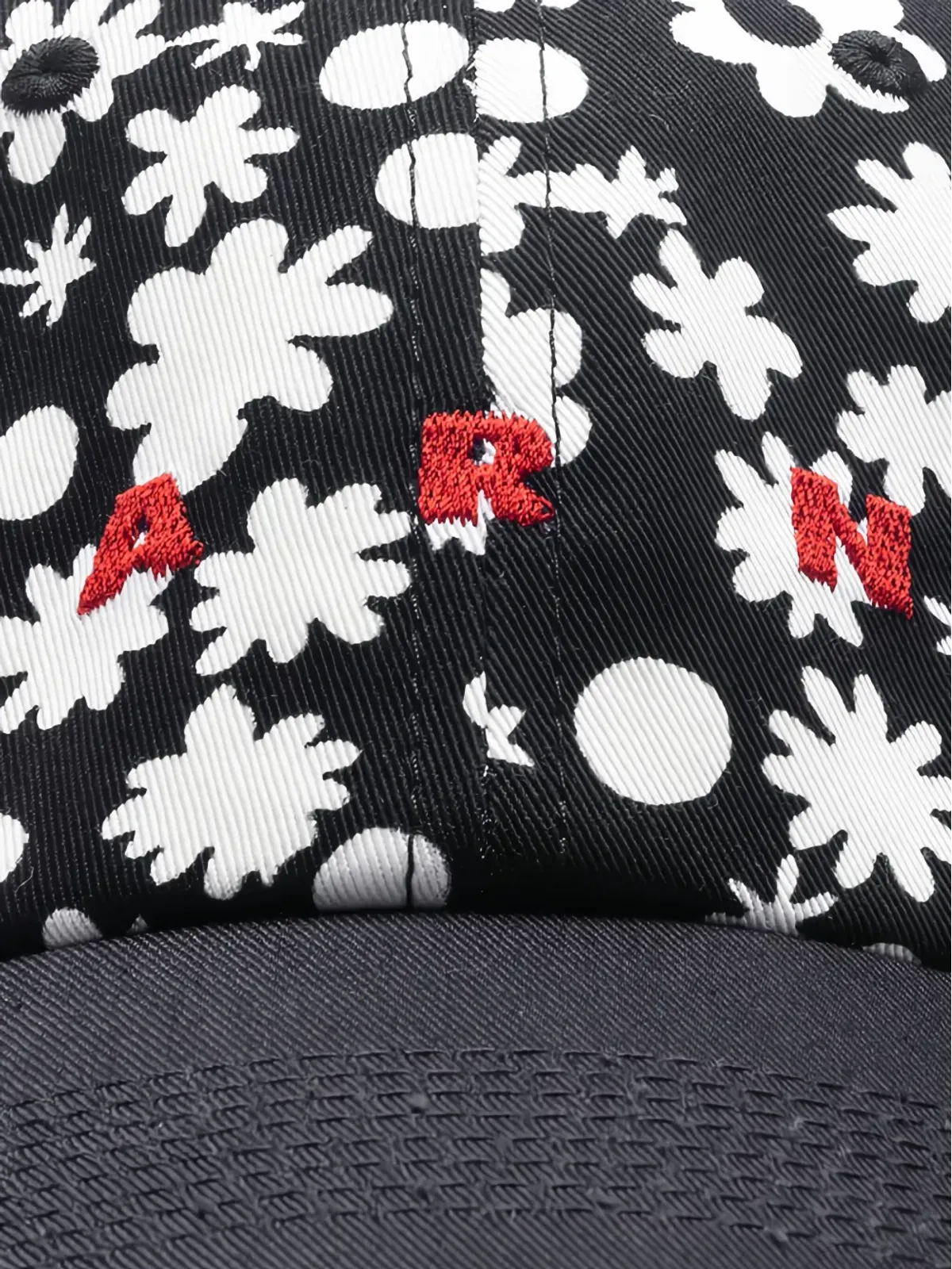 Marni 花柄プリントのベースボールキャップ - 画像4