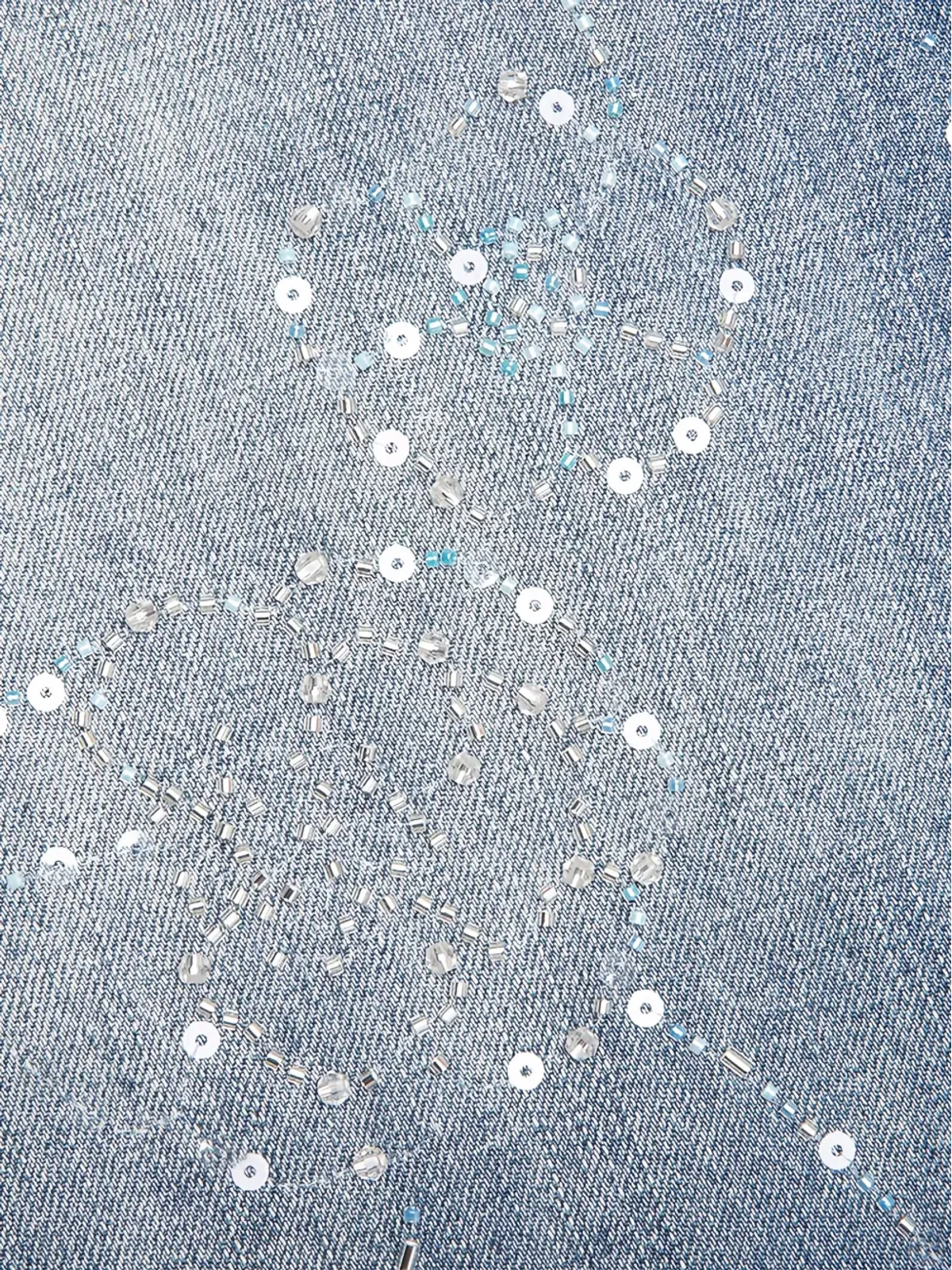 Nahmias ビーズ刺繍デニムジーンズ - Blue - 画像4