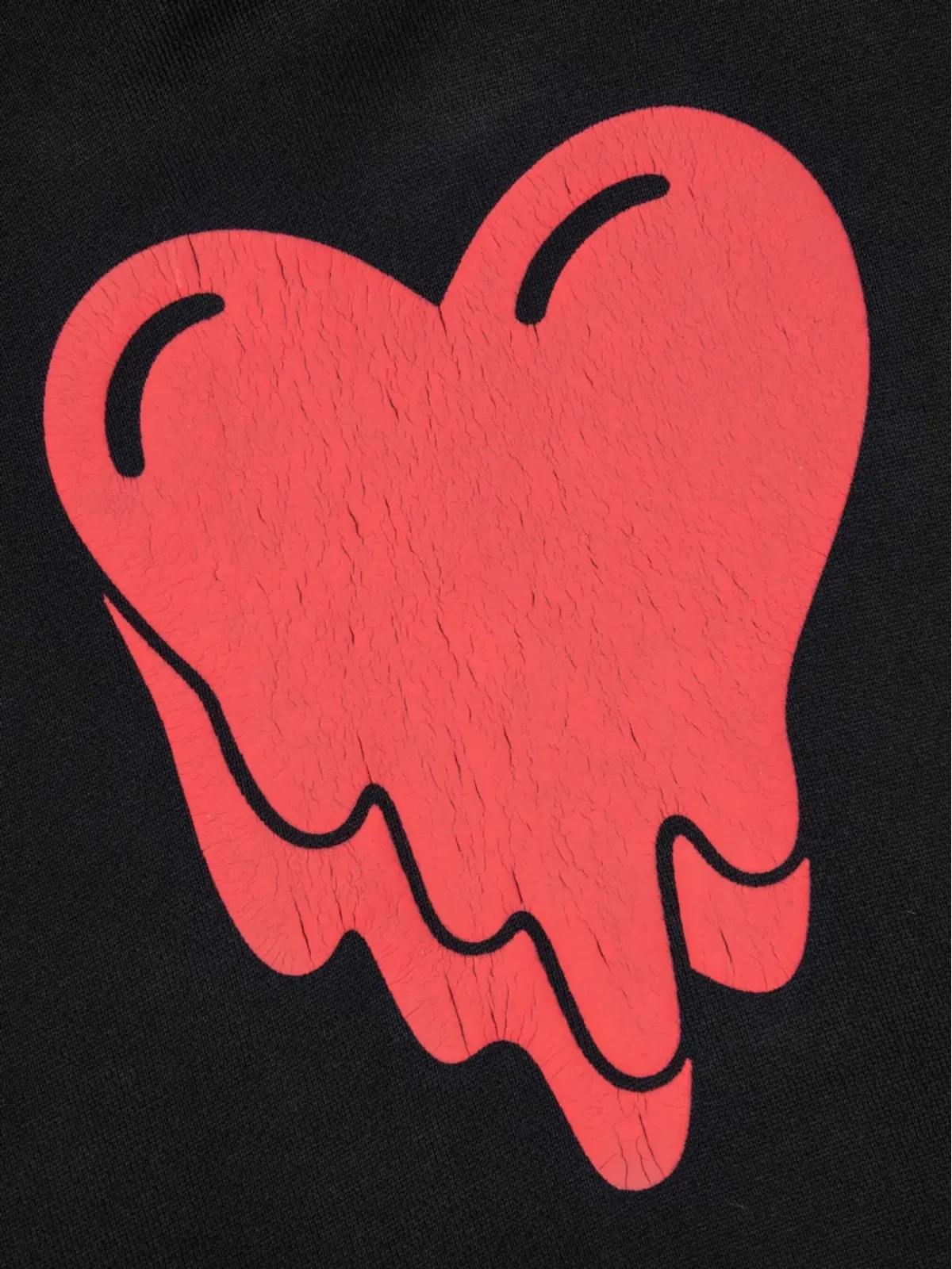 Emotionally Unavailable melting-heart ロゴ フーディー - 画像3