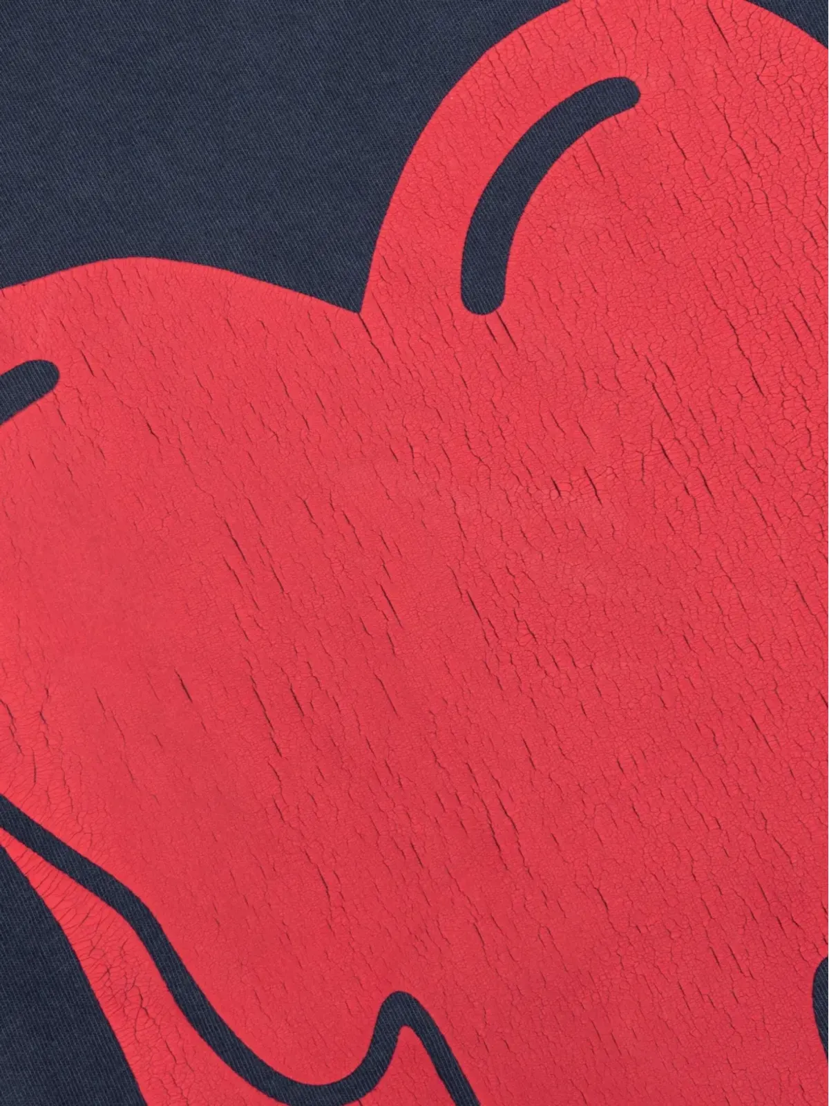 Emotionally Unavailable メルティングハート ロゴ Tシャツ - 画像4