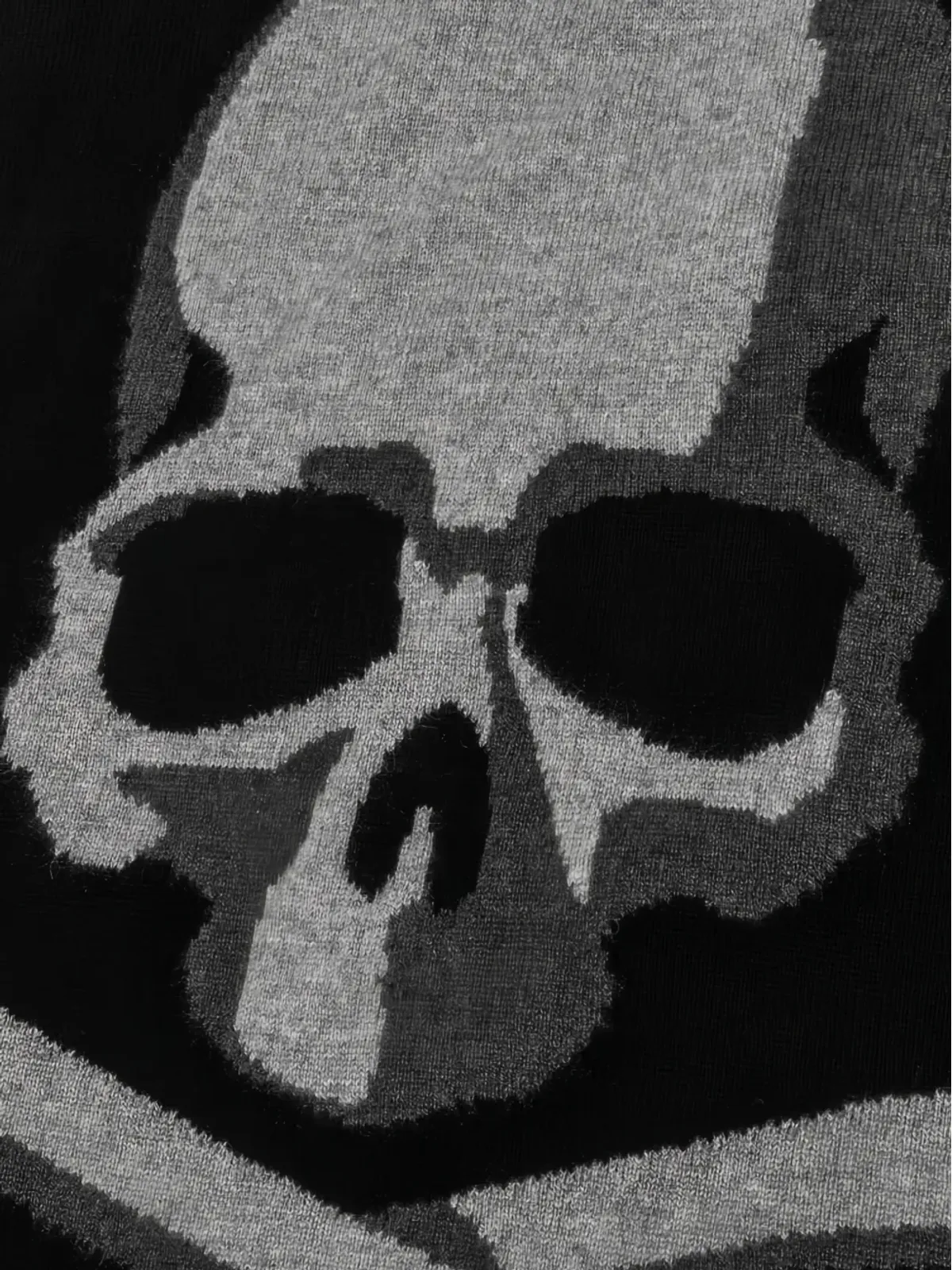 Mastermind Japan スカル・インターシャ編みセーター - 画像4