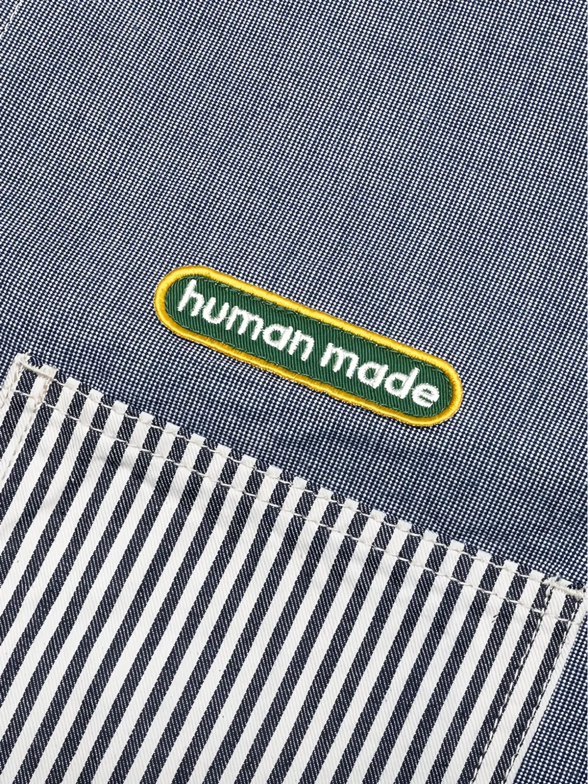 Human Made クレイジー カバーオール 刺繍パッチワーク シャツジャケット - 画像4