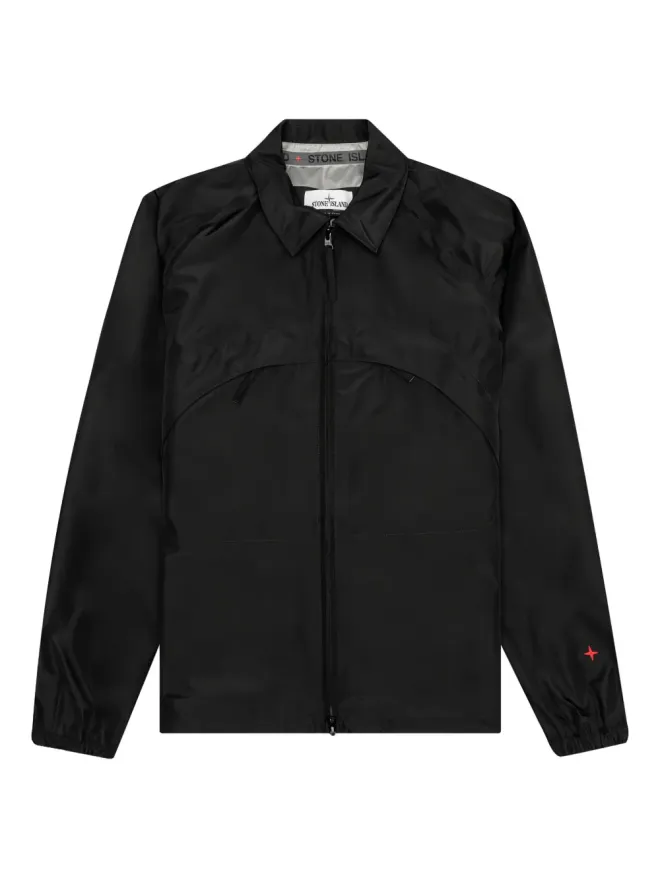Stone Island Stone Island embroidered-logo star-detail jacket - Blackの商品画像