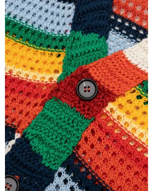 Marni x No Vacancy Inn - ストライプのかぎ針編みカーディガン - サムネイル4