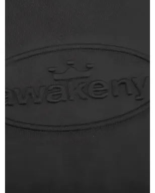 Awake NY embossed-logo crew-neck sweatshirt - Black - サムネイル3