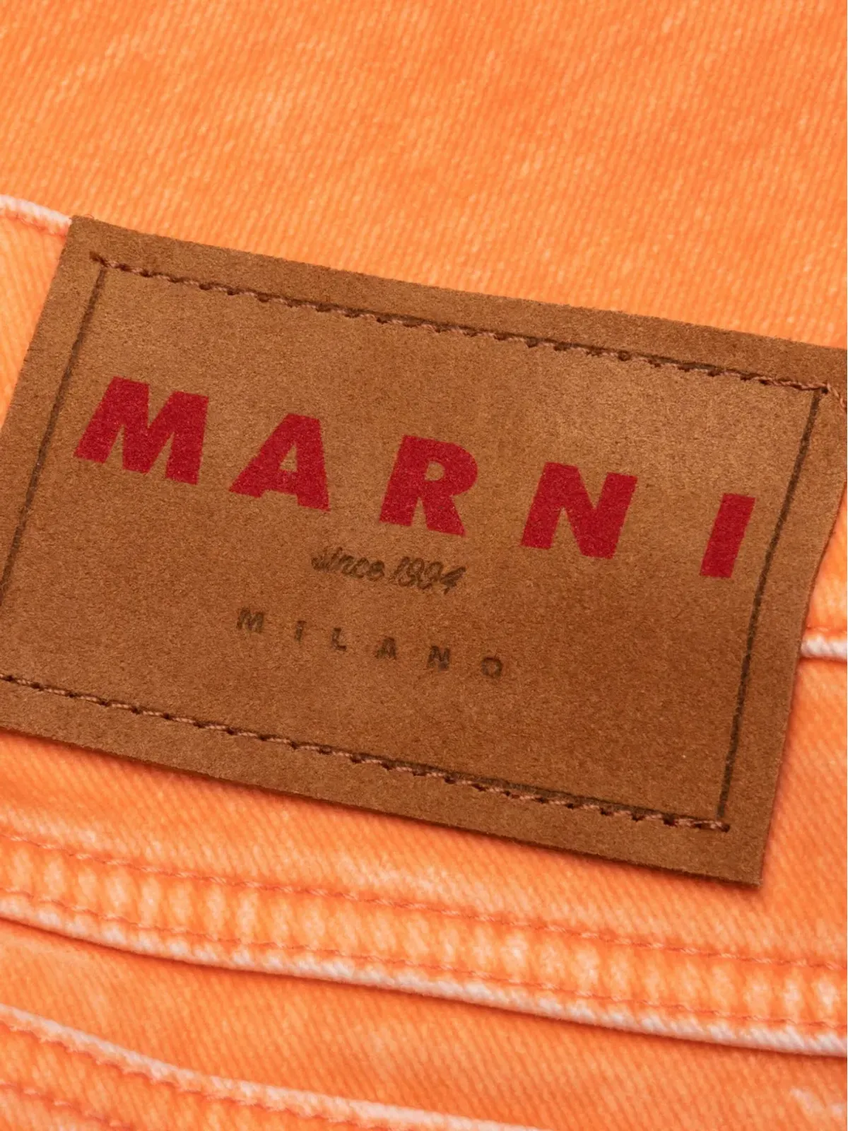 Marni ファイブポケットジーンズ オレンジ - 画像3
