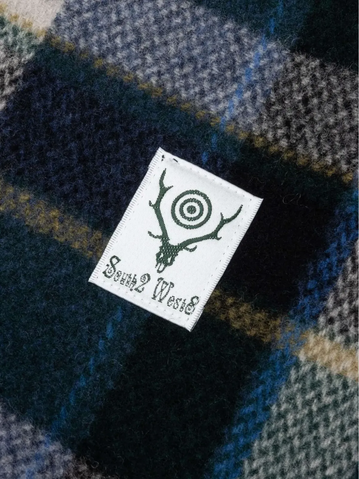 SOUTH2 WEST8 チェック柄ウールシャツジャケット - 画像5