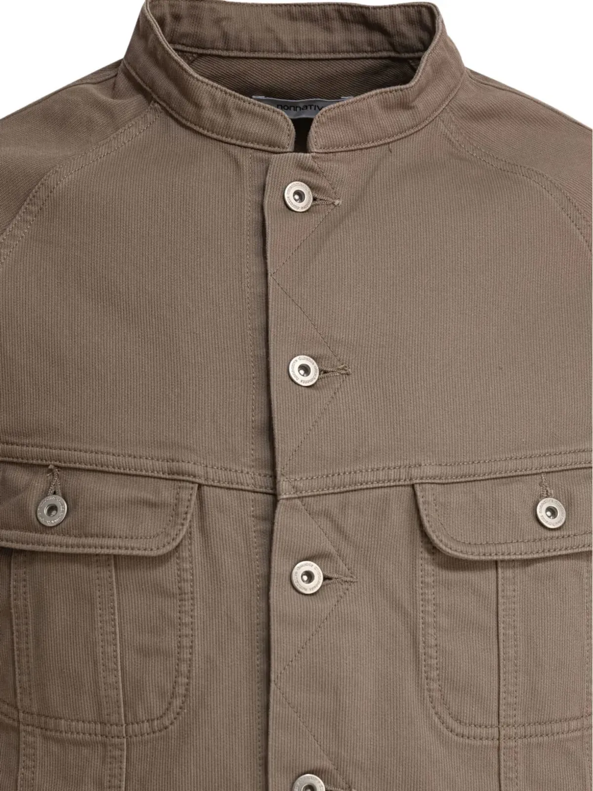 nonnative マンダリンカラー ボタン留め ジャケット - 画像4