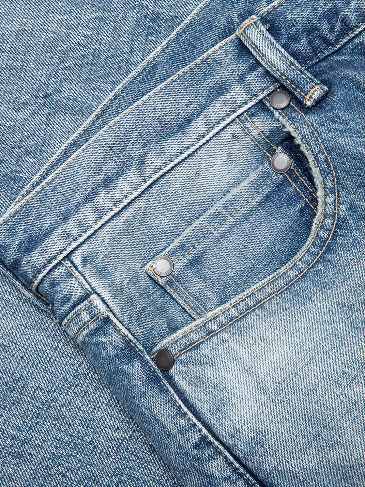 John Elliott ペイントスプラター加工・ほつれ加工のジーンズ - 画像3