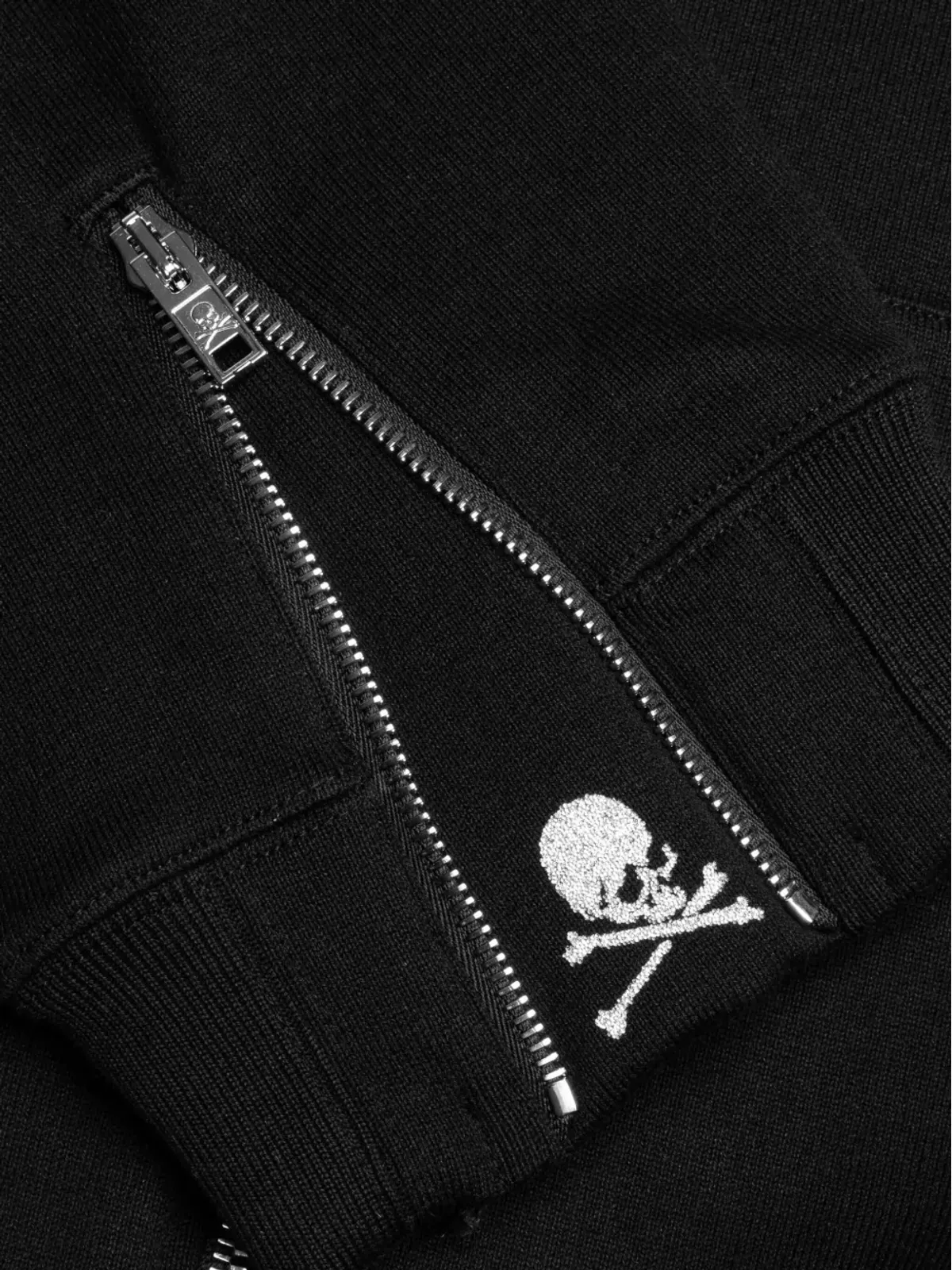 Mastermind World スカルプリント ジップアップフーディー（ブラック） - 画像3