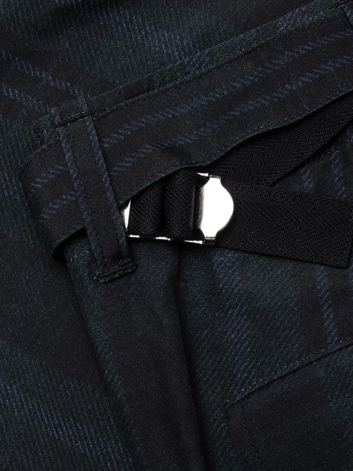 Sacai チェック柄バックル付きパンツ - 画像3