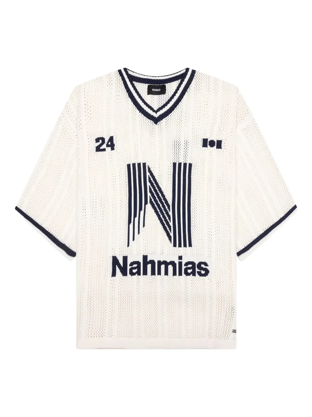 Nahmias VネックニットTシャツ - 画像1