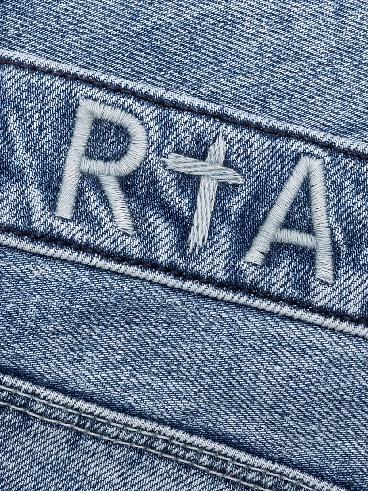 RTA Bryant 刺繍クロスジーンズ ブルー - 画像3