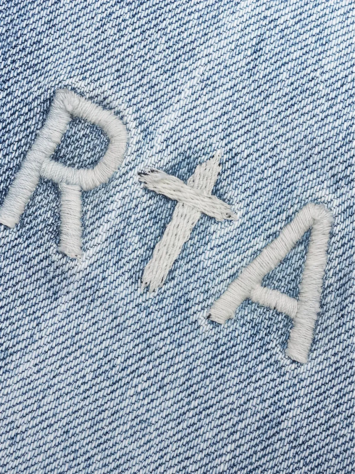 RTA Bryant 刺繍クロスジーンズ ブルー - 画像4