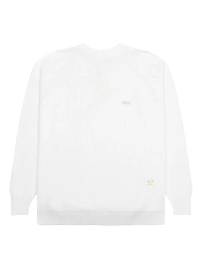 Advisory Board Crystals Advisory Board Crystals リブ編みクルーネックセーター - Whiteの商品画像