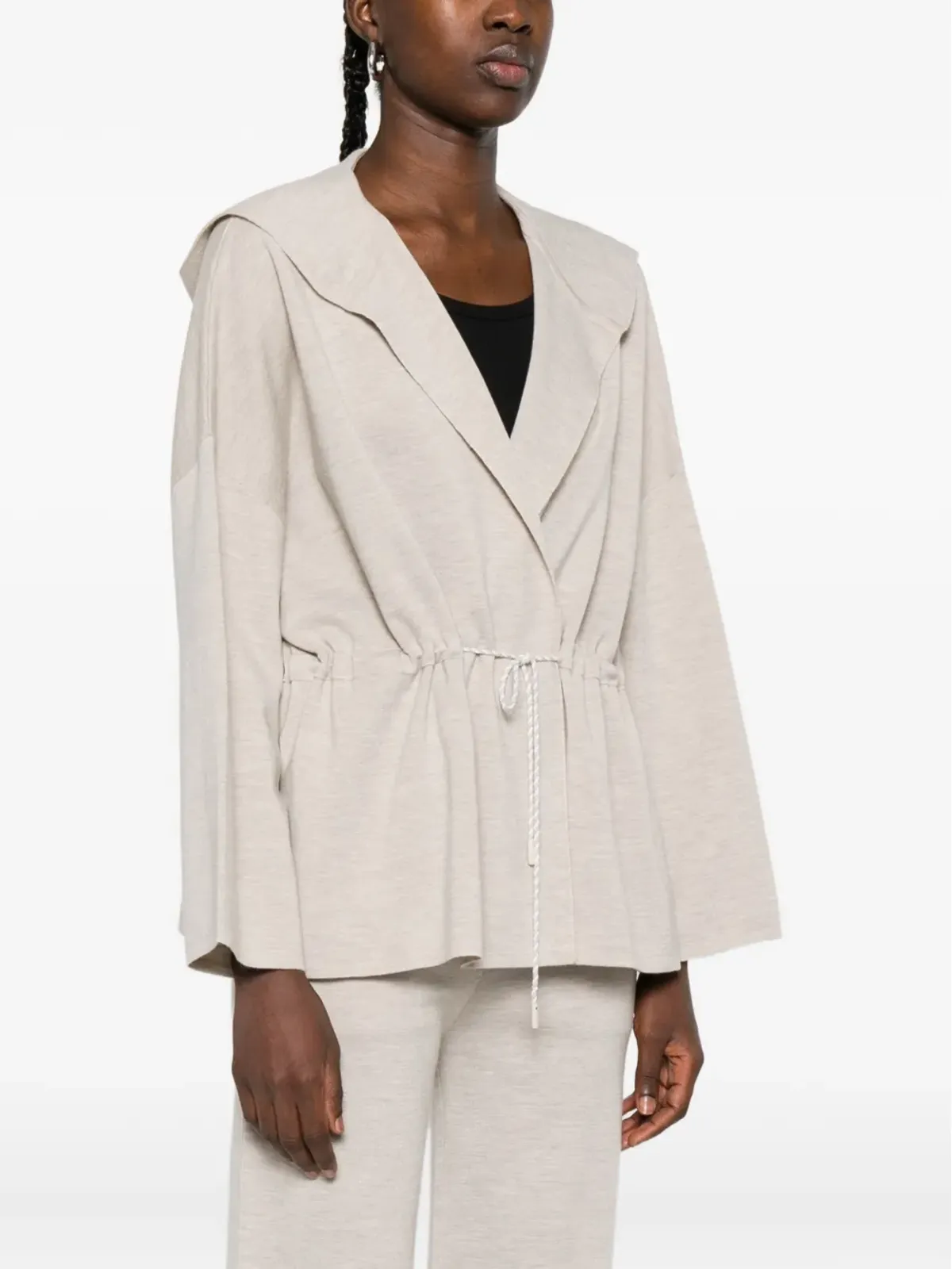 Max Mara フード付きウールジャケット - 画像3