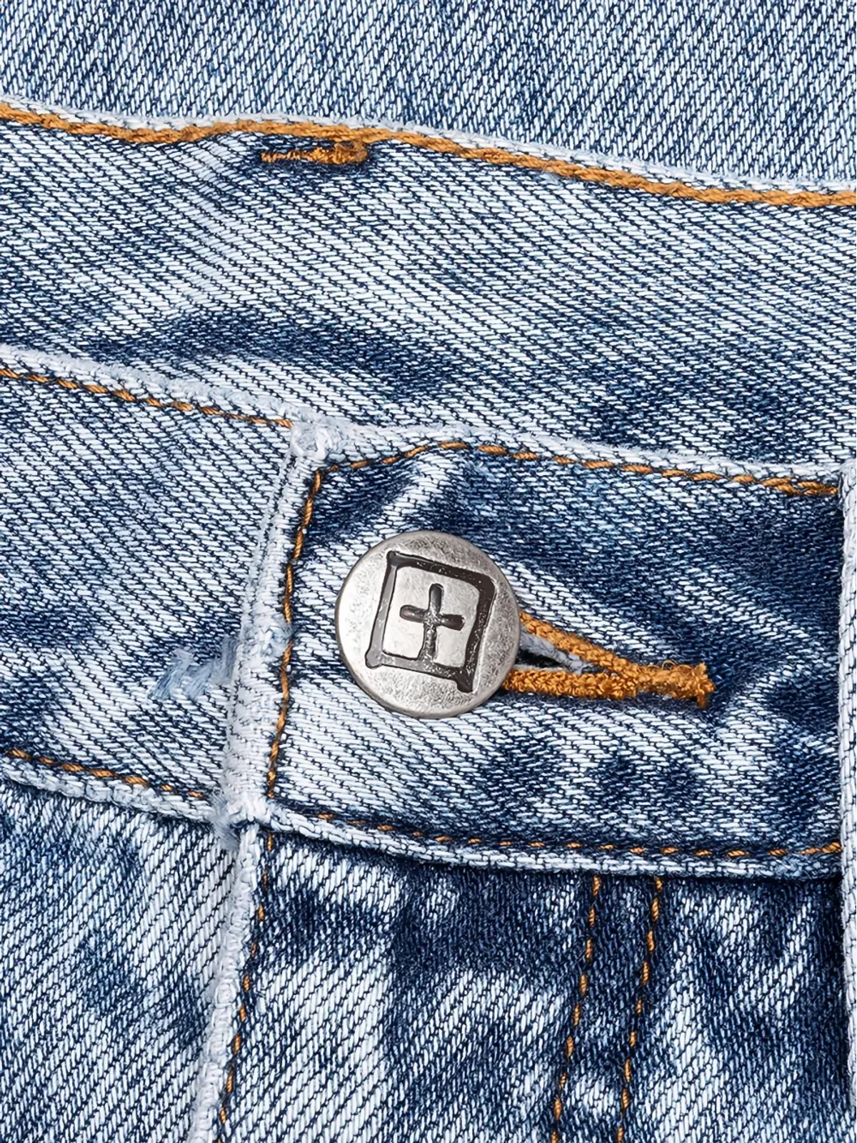 Ksubi Anti K Bunker クロスステッチ デニムショーツ - ブルー - 画像3