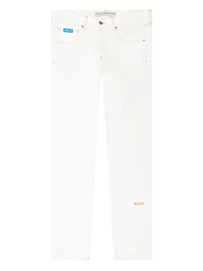 Advisory Board Crystals Advisory Board Crystals ロゴ刺繍ジーンズ - Whiteの商品画像