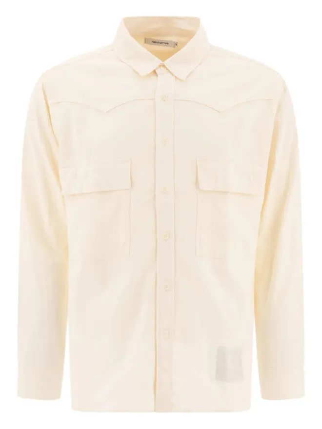 nonnative nonnative コットンとシルク混紡シャツ - Neutralsの商品画像