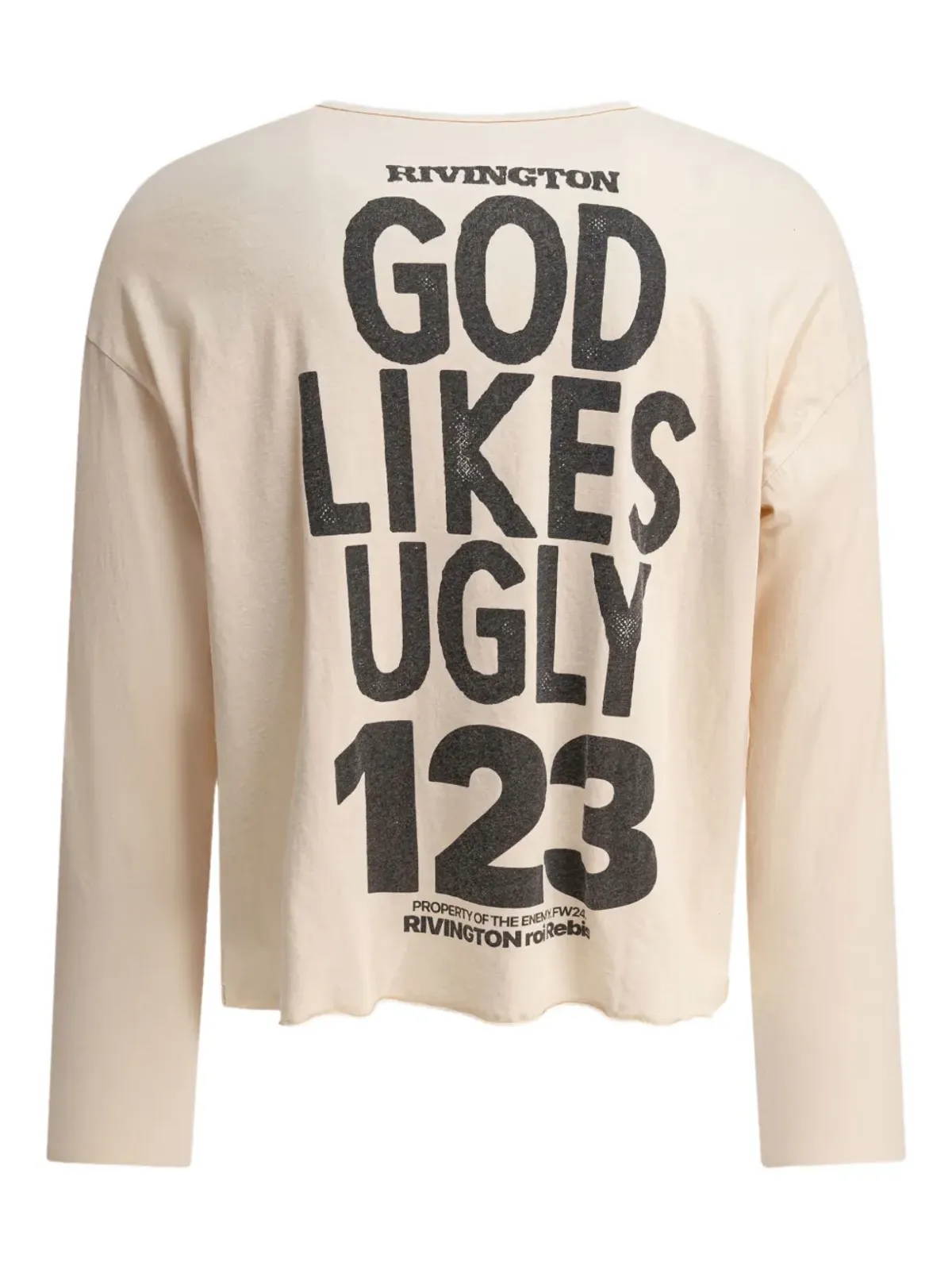 RRR123 クレイトン ポートレイトプリント ロングスリーブTシャツ - 画像2