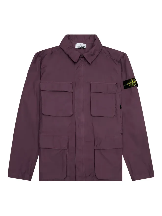 Stone Island Stone Island ボタン付きフラップポケットジャケット - パープルの商品画像