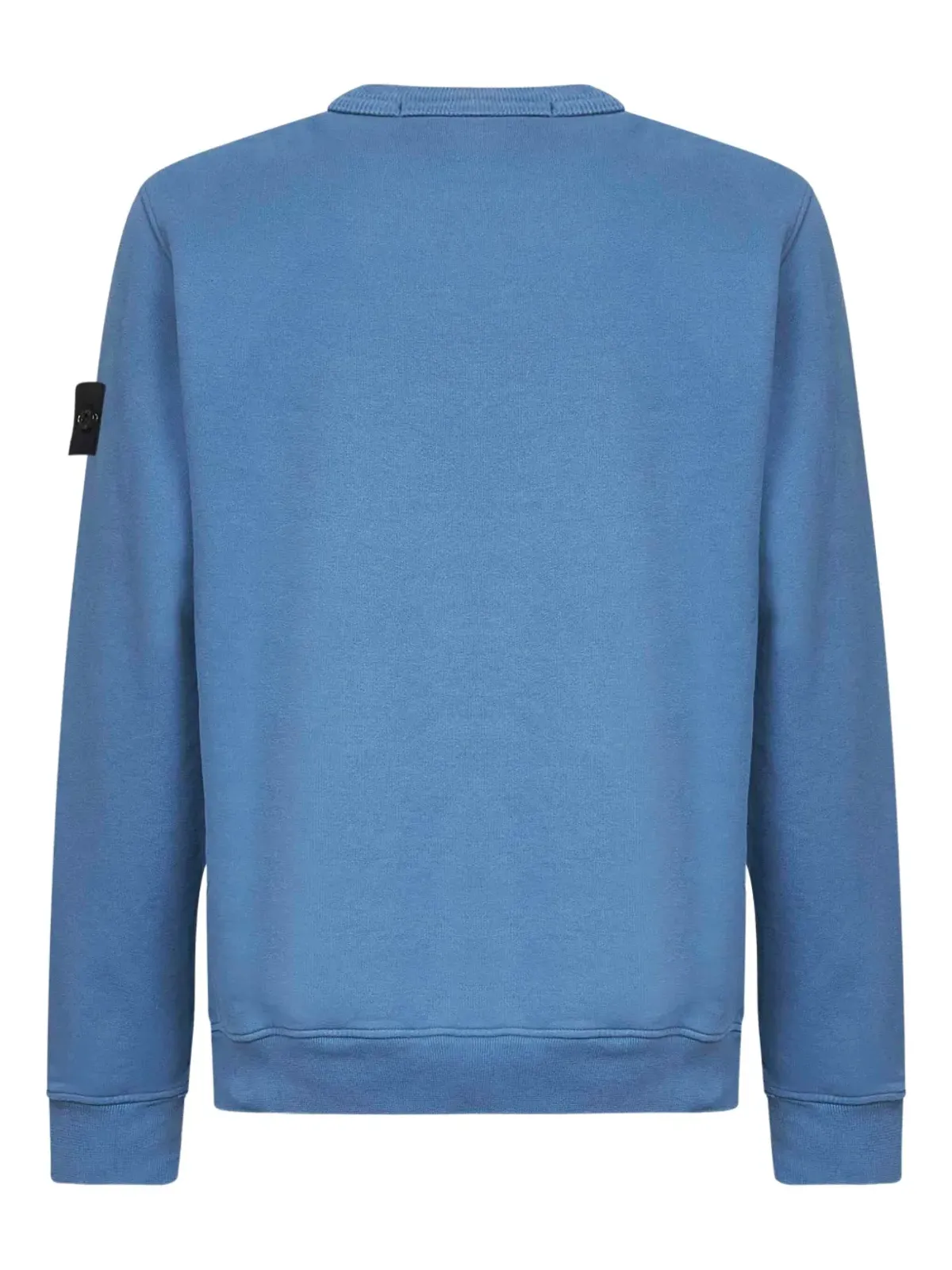 Stone Island リブ編みクルーネック スウェットシャツ ブルー - 画像2