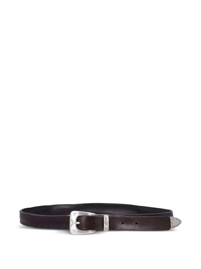 Fabrizio Mancini Fabrizio Mancini ノルベージア刻印バックル レザー ベルトの商品画像