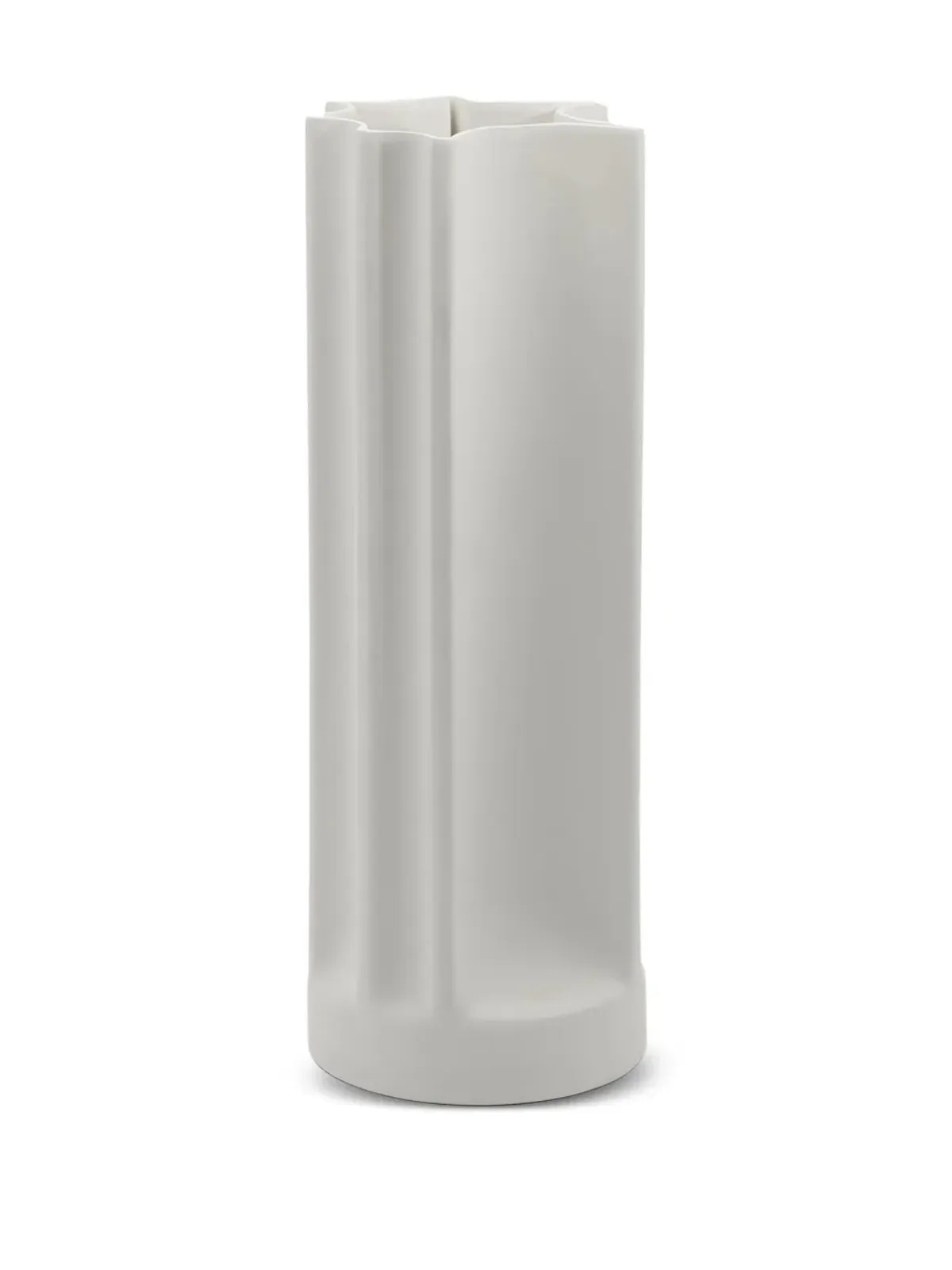 danese milano Bambú pleated star-shaped vase - White - 画像1